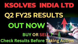 KSOLVES India Ltd Q2 Results 2025 😱  Ksolves Share Latest News [upl. by Jedthus]