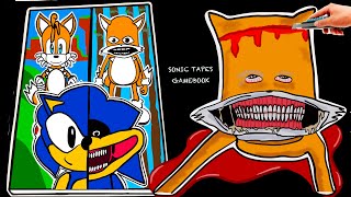 Making The Sonic Tapes📼SHIN SONIC Game Book➕TAILS Sonic Squishy 🫥 DIY 소닉 테이프 [upl. by Anialahs999]