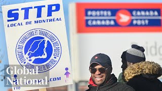 Global National Nov 16 2024  Strike could be detrimental to Canada Post as a business [upl. by Aivle189]