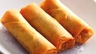 How to Make Vegetable Spring Rolls Recipe 春卷 CiCi Li [upl. by Lewse]