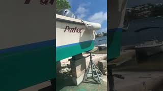 🇧🇲 BERMUDA Boston whaler bottom coat boating fishing boatlife [upl. by Akiram]