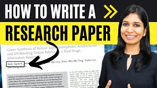 HOW TO WRITE A RESEARCH PAPER  Steps to writing a research paper  Research paper sections [upl. by Yrret]