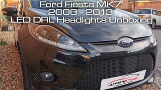 FORD FIESTA MK7 2008  2013 LED DRL UPGRADE HEADLIGHTS [upl. by Martsen]