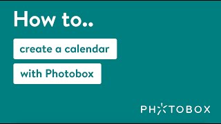 How to create a personalised calendar with Photobox [upl. by Lohse552]