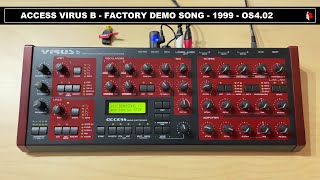 Access Virus B  Factory Demo Song  1999  OS402 [upl. by Ardnalac]