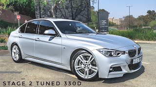 Stage 2 Tuned BMW F30 330d 0100kmh Launch Control Test Dragy  The Carbon Connection  4K [upl. by Othe493]