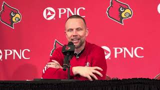 Louisville HC Pat Kelsey Postgame Presser vs Bellarmine 111924 [upl. by Codie]