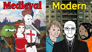 Medieval vs Modern Countries [upl. by Nnylrahc812]