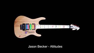 Jason Becker  Altitudes backing track  part  arpeggios solo [upl. by Melania]