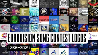 EUROVISION SONG CONTEST EVERY LOGO 19562024 [upl. by Emsmus170]