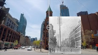 Then and Now  Toronto Flatiron Building 1888 [upl. by Mihcaoj67]