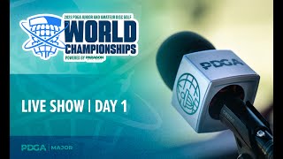 2023 PDGA Amateur and Junior Worlds  PDGA Live Show  Day 1 [upl. by Annaiviv284]