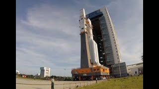 Long March5 Y2 Carrier Rocket Moved to Launch Area [upl. by Marmawke]