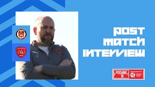 Hyde United post match interview with the Reds manager Mark Fell [upl. by Eelrebmik908]