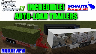 Farming Simulator 17  Incredible AutoLoad Trailers quotMod Reviewquot [upl. by Mclyman]