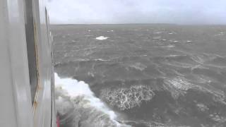 Rough Ferry ride in storm Imogen [upl. by Lilak]