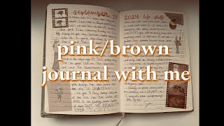 pinkbrown journal with me [upl. by Flynn]