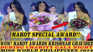 WOW KRISHNAH GRAVIDEZ HAKOT SPECIAL AWARDS DURING CHARITY GALA NIGHT MISS WORLD PHILIPPINES 2024 [upl. by Louise]