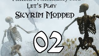 Lets Play Skyrim Modded Necromancer Part 2 [upl. by Elfreda932]