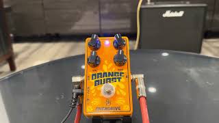 Test de la pédale deffet overdrive pour guitare Caline Orange Burst [upl. by Frick]