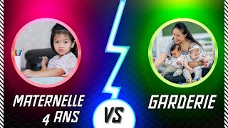 Maternelle 4 ans VS Garderie au Québec [upl. by Assertal133]