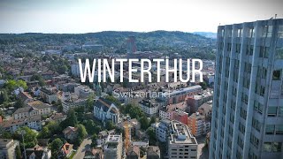 Winterthur  Switzerland 4K  Drone Flight [upl. by Amahcen]