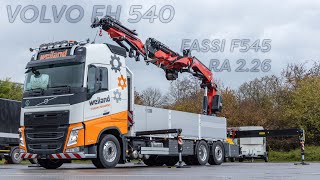 VOLVO FH540 mit FASSI F545 RA 226  LYMA Kran und Fahrzeugbau [upl. by Orlan]