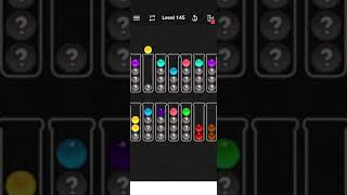 Ball sort color water puzzle level 145 [upl. by Yelkao]