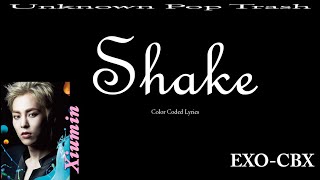 EXOCBX  Shake Color Coded Lyrics [upl. by Ulane]