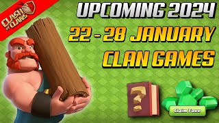 Clan Games Rewards in January 2024 in Clash of Clans  January 2024 Clan Games Rewards [upl. by Marlie]