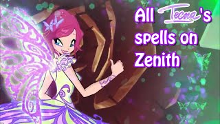 Winx Club  All Tecnas spells on Zenith🌐 [upl. by Vasta751]