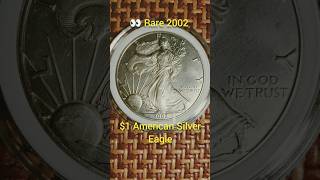 👀 Rare 2002 1 American Silver Eagle [upl. by Mloc294]