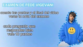 EXAMEN DE FEDE VIGEVANI [upl. by Trant]