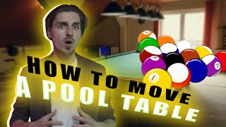 Moving a pool table  How to move a pool table  Moving Tips 2022 [upl. by Ennaid]