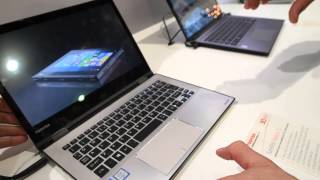 Toshiba Satellite Radius 12  HandsOn  Ekran 4K  Laptop  IFA 2015 [upl. by Mitchael]