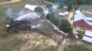 Amish Barn Fire Mechanicsville MD [upl. by Ttevi]