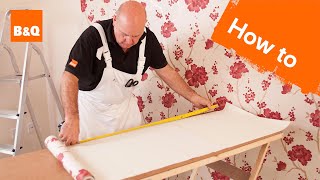 How to hang wallpaper part 3 corners amp obstacles [upl. by Lavicrep]