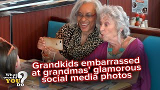 Grandkids embarrassed over grandmas glamorous social media photos  WWYD [upl. by Gallenz771]