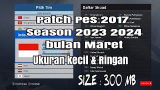 Update Patch Pes 2017 ukuran kecil [upl. by Gough168]