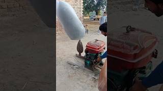 22HP DIESEL ENGINE WITH ONE MAN POWER FULL STARTING feedshorts shortsvideo viralvideo [upl. by Kcirrej]