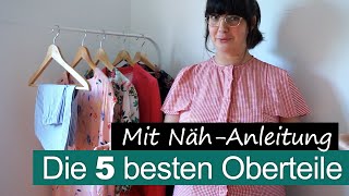 Die besten NähAnleitungen auf meinem Kanal  Top 5 Oberteile [upl. by Nitsreik583]