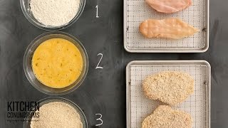 The Standard Breading Process in 3 Easy Steps  Kitchen Conundrums with Thomas Joseph [upl. by Adamo948]