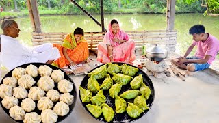 ধনিয়া মোমো আর গন্ধরাজ মোমো দুই ধরনের ফ্লেভারের মোমো রেসিপি  steamed momo recipe [upl. by Lozano192]