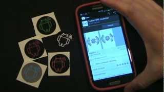 NFC Tags w Tasker URL Launcher Android App Review [upl. by Edwyna]