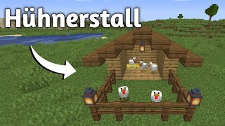 Minecraft Hühnerstall bauen  Minecraft Tutorial [upl. by Lirbaj]