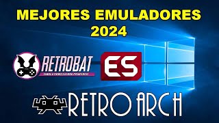 MEJORES EMULADORES 2024  PC  ESDE  RETROBAT [upl. by Anehta]