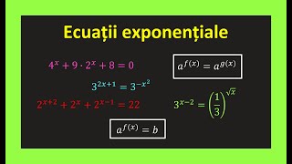 Ecuatii exponentiale bac logaritmice cu baze diferite exercitii clasa 10 Invata Matematica Usor [upl. by Hooke]