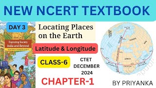 Locating place on the Earth chapter1 Latitude amp Longitude class 6 NCERT priyankaacademy [upl. by Ajar]