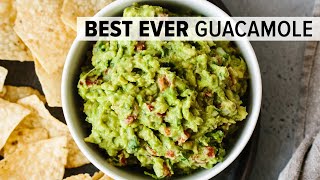 BEST EVER GUACAMOLE  easy fresh homemade guacamole recipe [upl. by Asha]