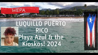 PUERTO RICO LUQUILLO Playa Liquillo amp LUQUILLO KIOSKS 2024 [upl. by Jackelyn327]